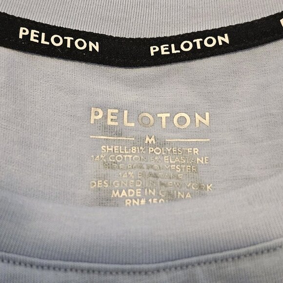 Peloton Blue 2 Tone Tank Top Shirt Mens Medium - Picture 4 of 4